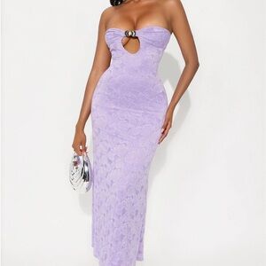 NWT fashion nova strapless dress size S